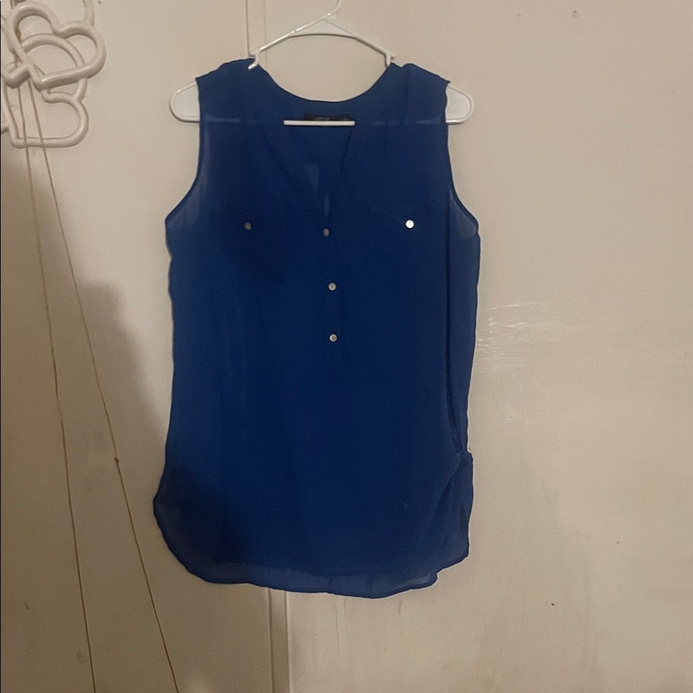Apt. 9 Royal Blue Sleeveless Blouse